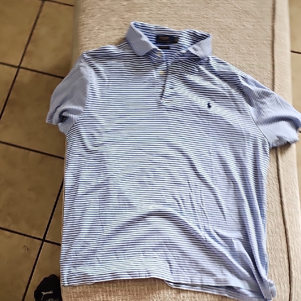 Polo by Ralph Lauren Blue Striped Polo Shirt